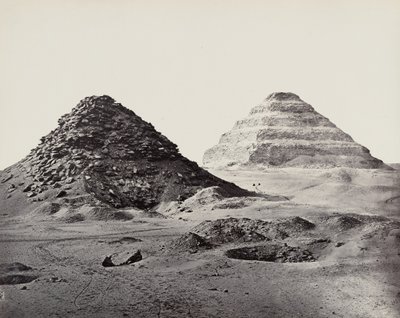 Die Pyramiden von Sakkara von Nordosten von Francis Frith