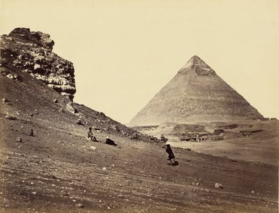 Die zweite Pyramide von Südosten von Francis Frith