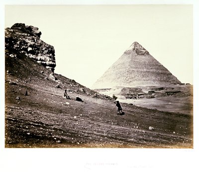 Die zweite Pyramide von Südosten von Francis Frith