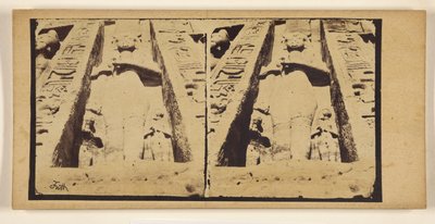 [Der kleine Felsentempel von Abu Simbel.] von Francis Frith