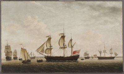 Captain Cooks Schiffe HMS Resolution und Adventure in der Long Reach, 1772 von Francis Holman