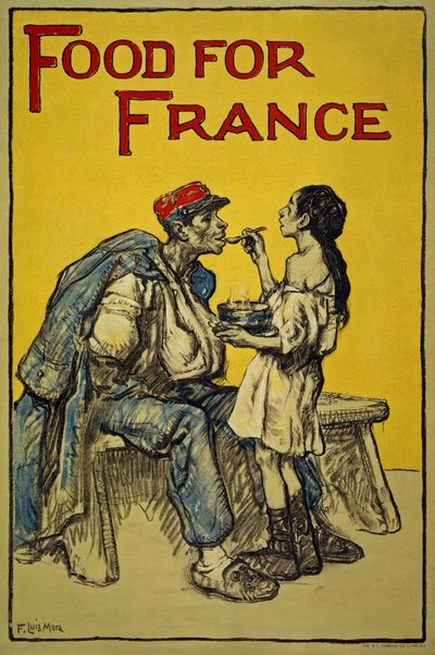 Essen für Frankreich von Francis Luis Mora