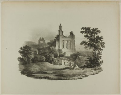 Byland Abbey, Yorkshire von Francis Nicholson