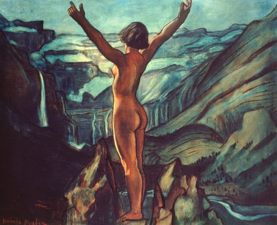 Akt vor einer Landschaft von Francis Picabia