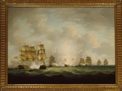Die Eroberung der spanischen Schatzschiffe vor Cádiz von Francis Sartorius