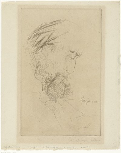 Porträt von Charles Cole von Francis Seymour Haden (Sir) (signed by artist)