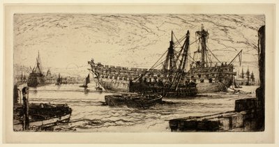 Zerbrechen der Agamemnon, Nr. 1 von Francis Seymour Haden