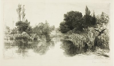 Shere Mill Pond, Nr. II (große Platte) von Francis Seymour Haden
