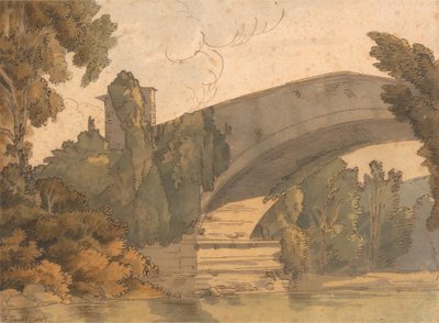 Eine Brücke zwischen Florenz und Bologna von Francis Towne