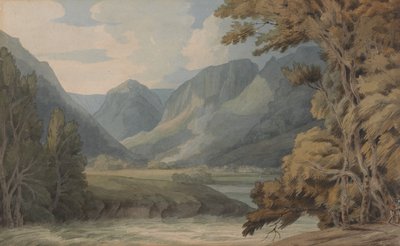Ansicht von Eagle Crag und Rosthwaite in Borrowdale von Francis Towne