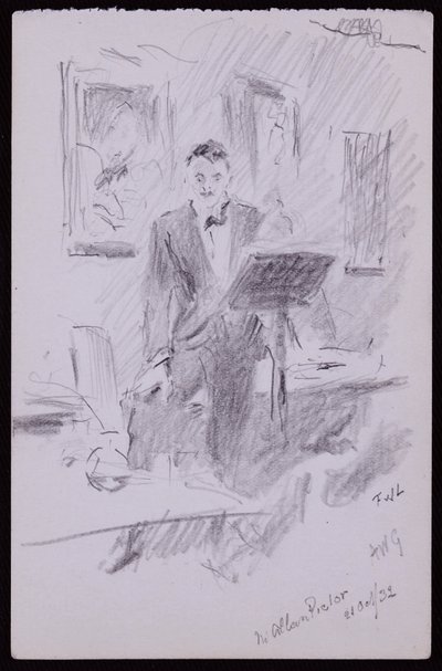 Porträt von W Allan Pictor von Francis Wilfred Lawson