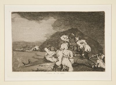 Es geschieht dir recht, pl. 6 aus Los desastres de la guerra (Die Schrecken des Krieges) von Francisco de Goya