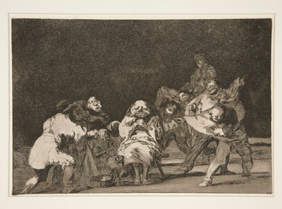 Die Loyalität, Tafel 17 aus der Serie Los proverbios von Francisco de Goya