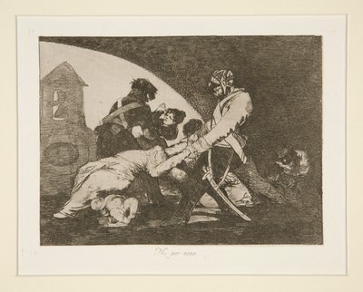 Ni por esas (Nicht einmal diese), pl. 11 aus Los desastres de la guerra (Die Schrecken des Krieges) von Francisco de Goya