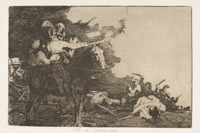 Tafel 17 aus Die Schrecken des Krieges: Sie..., 1810 veröffentlicht 1863 von Francisco de Goya