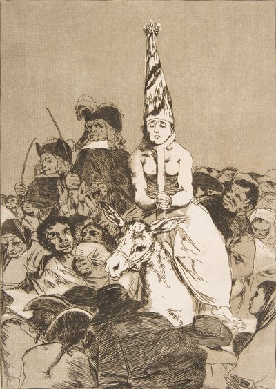 Tafel 24 aus Los Caprichos: Nichts konnte dagegen getan werden Nohubo remedio von Francisco de Goya
