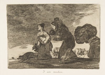 Tafel 45 aus Die Schrecken des Krieges: Und t..., 1810 veröffentlicht 1863 von Francisco de Goya