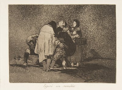 Platte 53 aus Die Schrecken des Krieges: Th..., 1811-12 veröffentlicht 1863 von Francisco de Goya