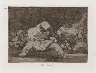 Que locura! (Was für ein Wahnsinn!), Platte 68 aus Los desastres de la guerra (Die Schrecken des Krieges) von Francisco de Goya