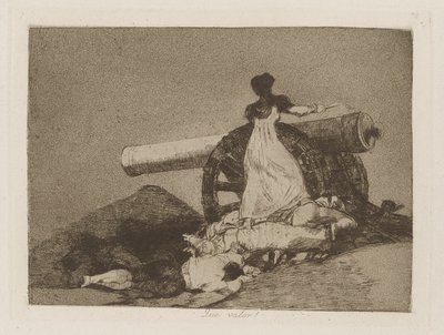 Que valor! (Welcher Mut!), pl. 7 aus der Serie Los desastres de la guerra (Die Schrecken des Krieges) von Francisco de Goya