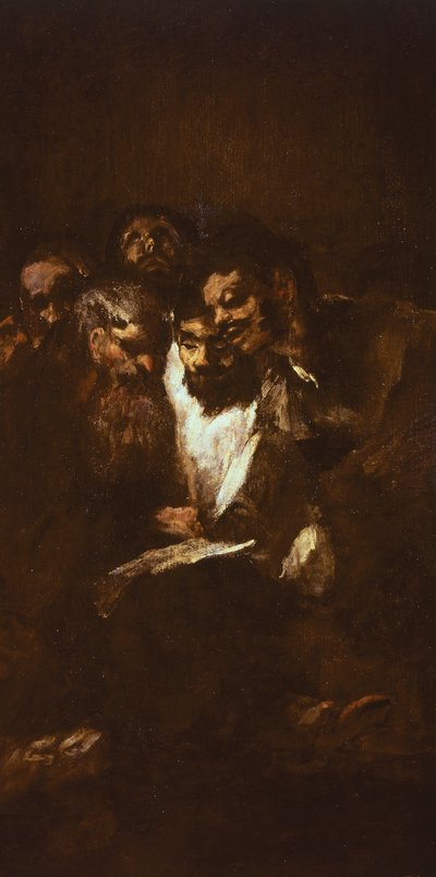 Lesende Männer von Francisco Jose de Goya y Lucientes