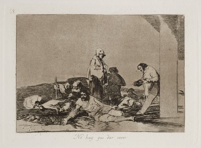 No hay que dar voces (Es nützt nichts zu schreien) von Francisco Jose de Goya y Lucientes