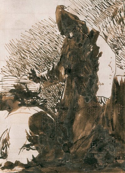 Personen verneigen sich vor einem Mönch von Francisco Jose de Goya y Lucientes