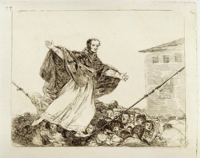 Que se rompe la cuerda (Desastres de la Guerra 77) von Francisco Jose de Goya y Lucientes