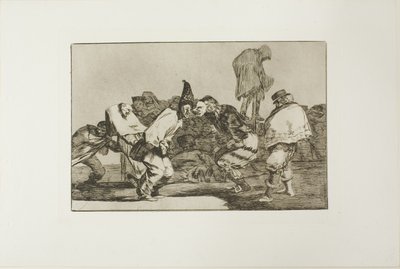 Freue dich, Karneval, denn morgen wirst du Asche sein, Platte 14 aus Los Proverbios von Francisco Jose de Goya y Lucientes