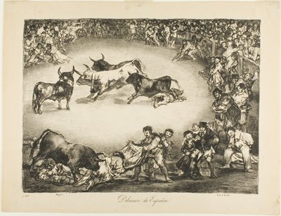 Spanisches Vergnügen, aus Die Stiere von Bordeaux von Francisco Jose de Goya y Lucientes