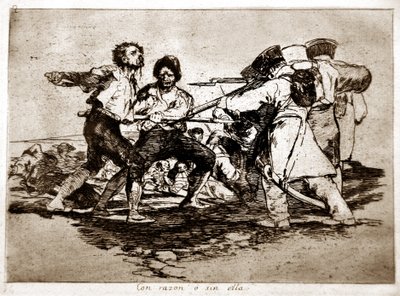 Die Schrecken des Krieges: Mit oder ohne Grund von Francisco Jose de Goya y Lucientes