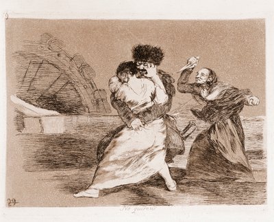 Die Schrecken des Krieges: Sie wollen nicht von Francisco de Goya
