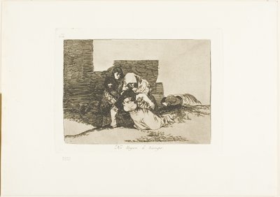 Sie kommen nicht rechtzeitig an, Platte 52 aus Die Schrecken des Krieges von Francisco Jose de Goya y Lucientes