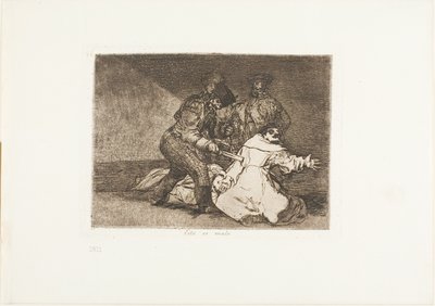 Das ist schlecht, Platte 46 aus Die Schrecken des Krieges von Francisco Jose de Goya y Lucientes