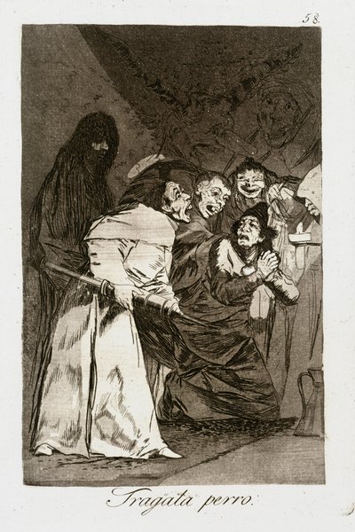 Tragala perro (Caprichos 58) von Francisco Jose de Goya y Lucientes
