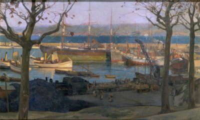 Hafen von La Coruna - Pier von Santa Lucia von Francisco Llorens Diaz