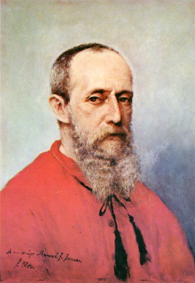 Selbstporträt von Francisco Oller von Francisco Manuel Oller