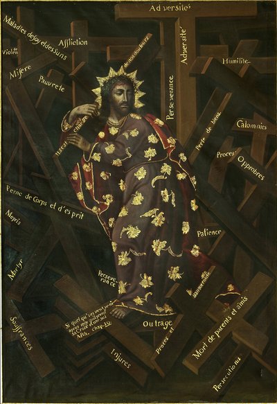 Der Christus am Kreuz von Francisco Moyen