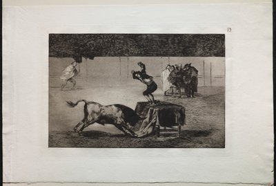 Stierkämpfe: Eine weitere Verrücktheit von ihm im selben Ring von Francisco de Goya