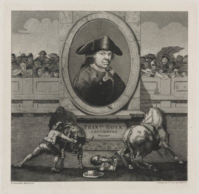 Stierkämpfe: Frontispiz von Francisco de Goya