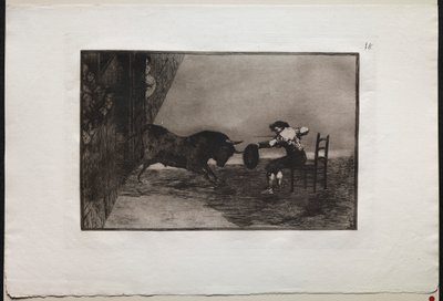 Stierkämpfe: Der Mut von Martincho im Ring in Saragossa von Francisco de Goya
