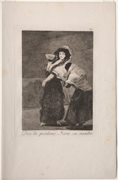 Caprichos: Um Himmels Willen: und es war ihre Mutter. von Francisco de Goya