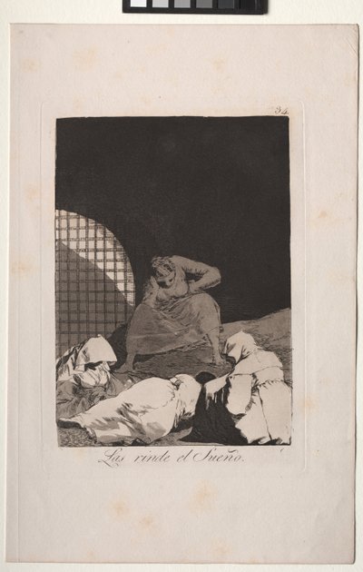 Caprichos: Der Schlaf übermannt sie von Francisco de Goya