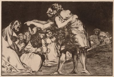 Unordentliche Torheit, aus der Serie Los Disparates von Francisco de Goya