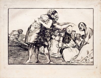 Unordentliche Torheit aus der Serie Los Disparates Follies, 1815-1819 von Francisco de Goya