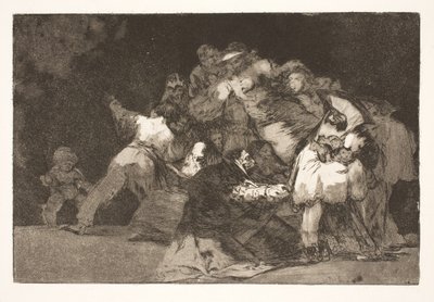 Torheit im Allgemeinen (Die Krallen der Katze und die Kleider des Hingebungsvollen / genauso wie das Laster oft in die Gewohnheiten der Tugend gekleidet wird) von Francisco de Goya