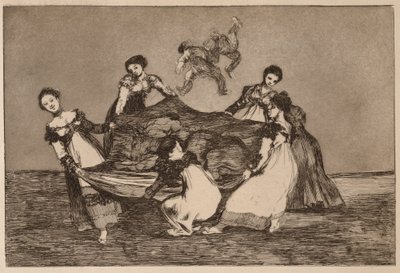 Weiblicher Unsinn, aus der Serie Los Disparates von Francisco de Goya