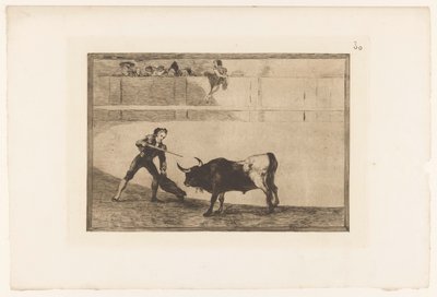 Pedro Romero Martínez tötet einen Stier von Francisco de Goya
