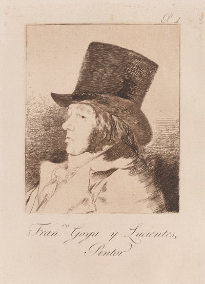 Porträt des Künstlers, spätes 18. - frühes 19. Jahrhundert von Francisco de Goya
