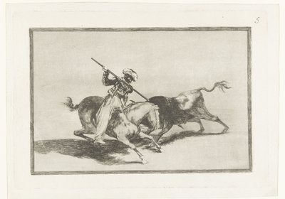 Stierjagd zu Pferd von Francisco de Goya